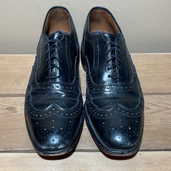 Allen Edmonds Black Leather Fairhaven Wingtip Oxfords Size 9D main image 7